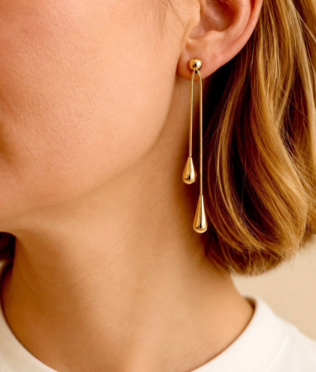 Golden Flow Earrings