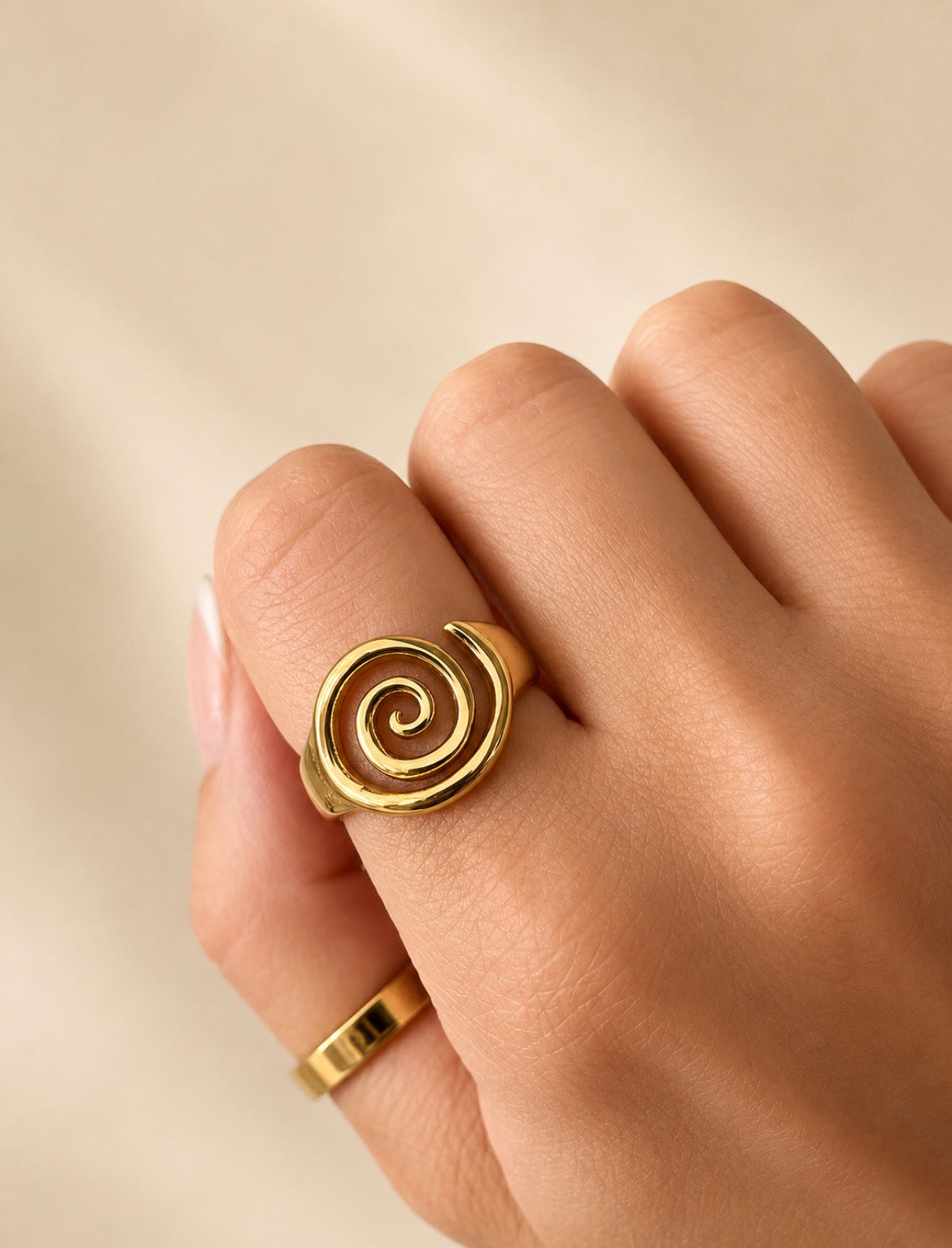 Spiral Ring – Stainless Steel