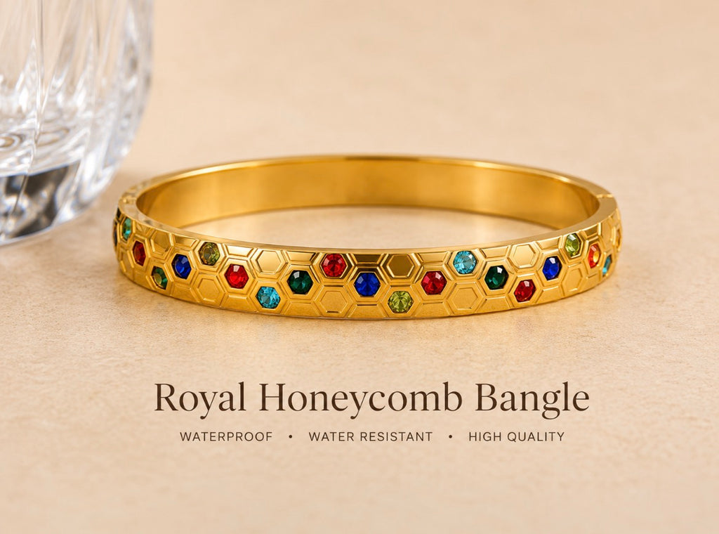 Royal Honeycomb Bangle