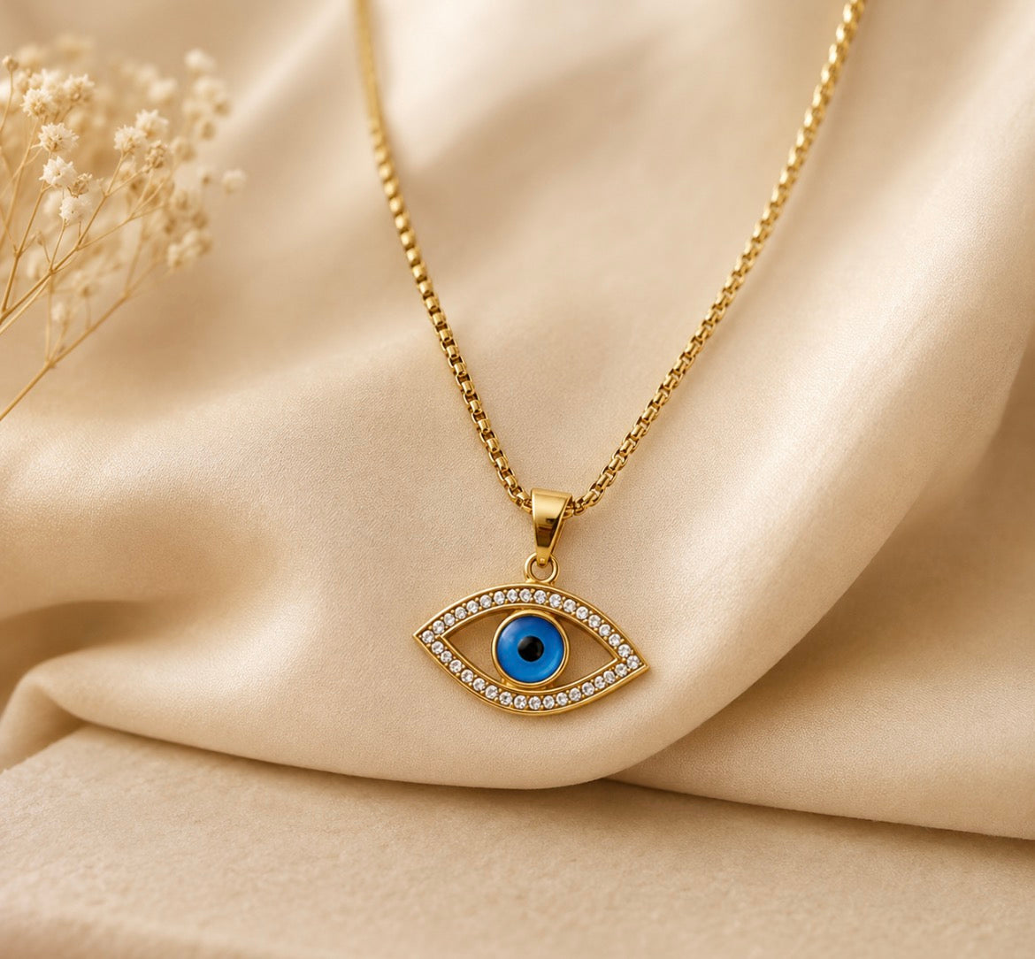 Evil Eye Gold Necklace