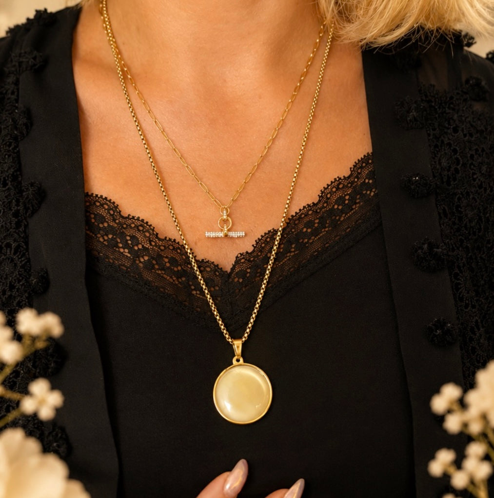 Moon Glow Pendant Necklace