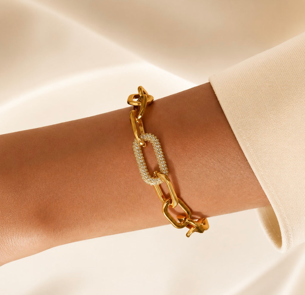 Grace Link Bracelet – Gold