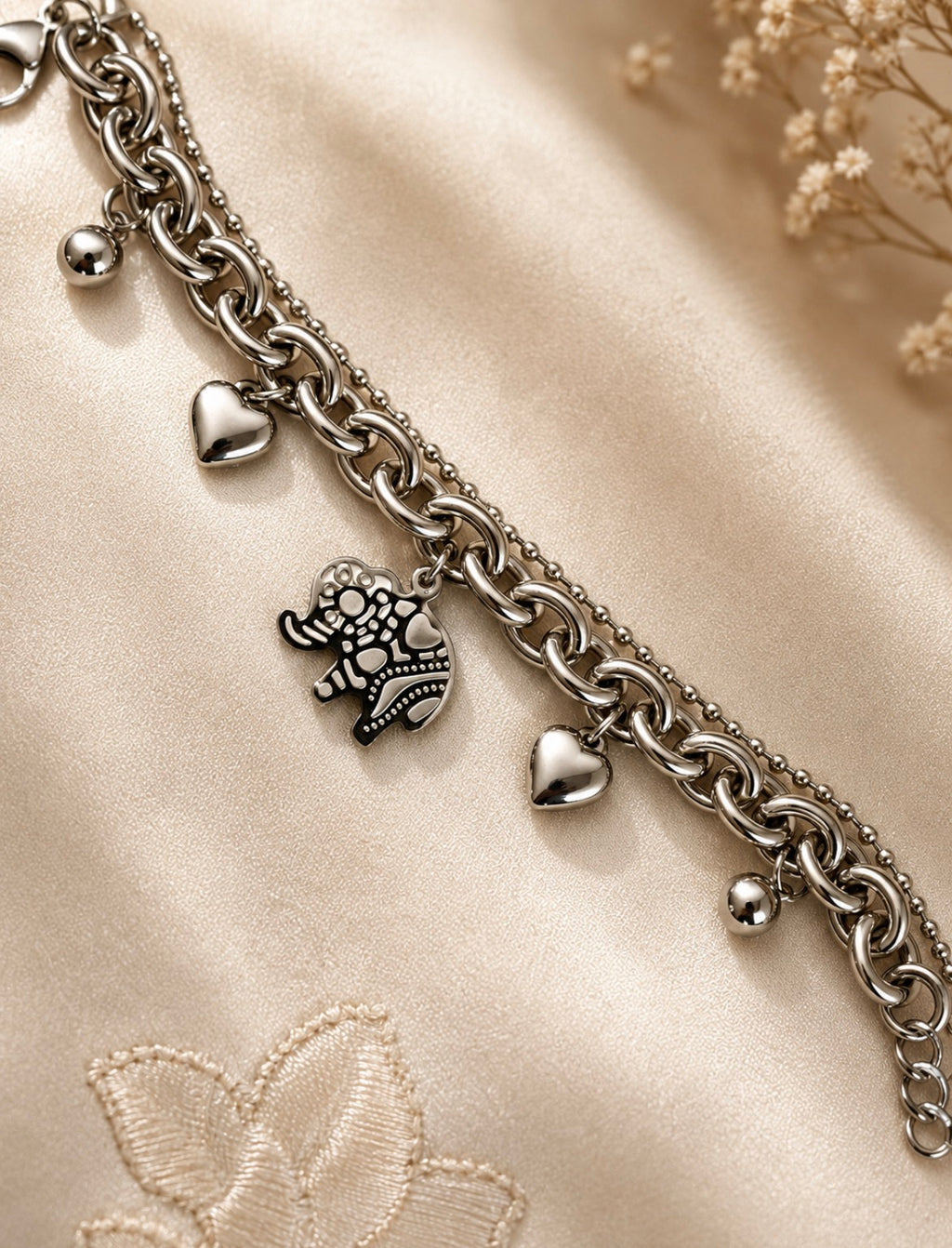 Elephant Charm Bracelet