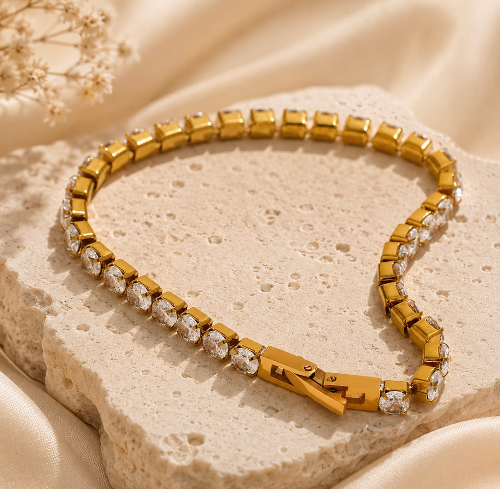 Gold Tennis Bracelet