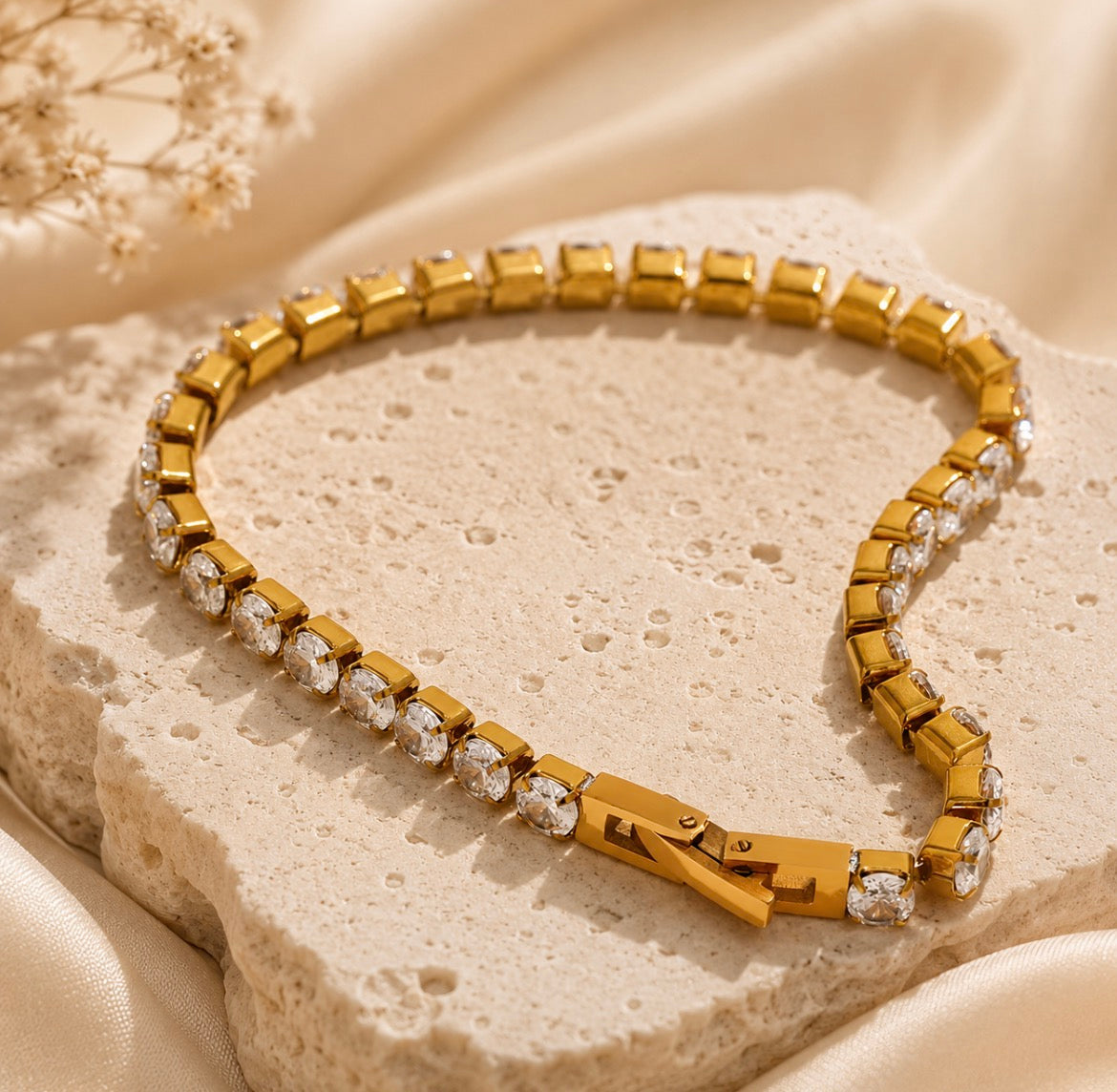 Gold Tennis Bracelet