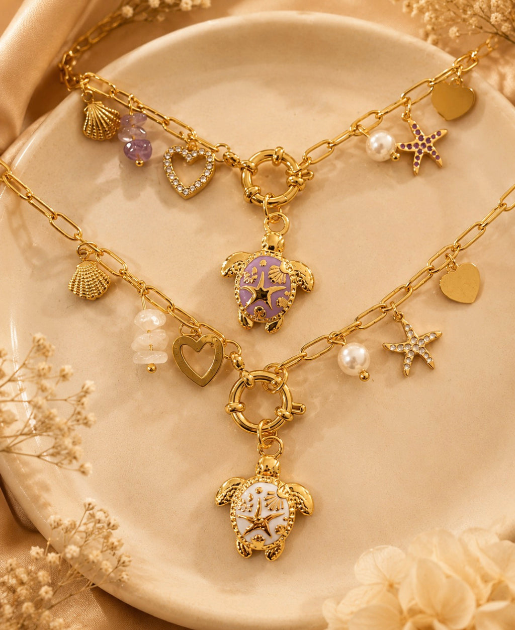 Sea Charm Turtle Necklace