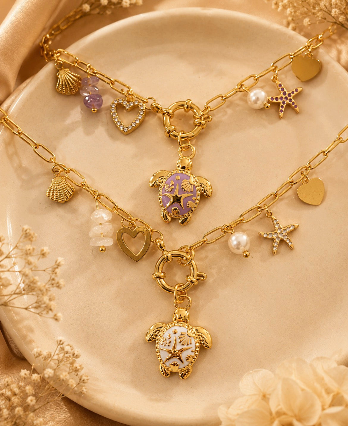 Sea Charm Turtle Necklace