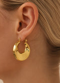 Aurora Gold Hoop Earrings | 18K Gold Plated