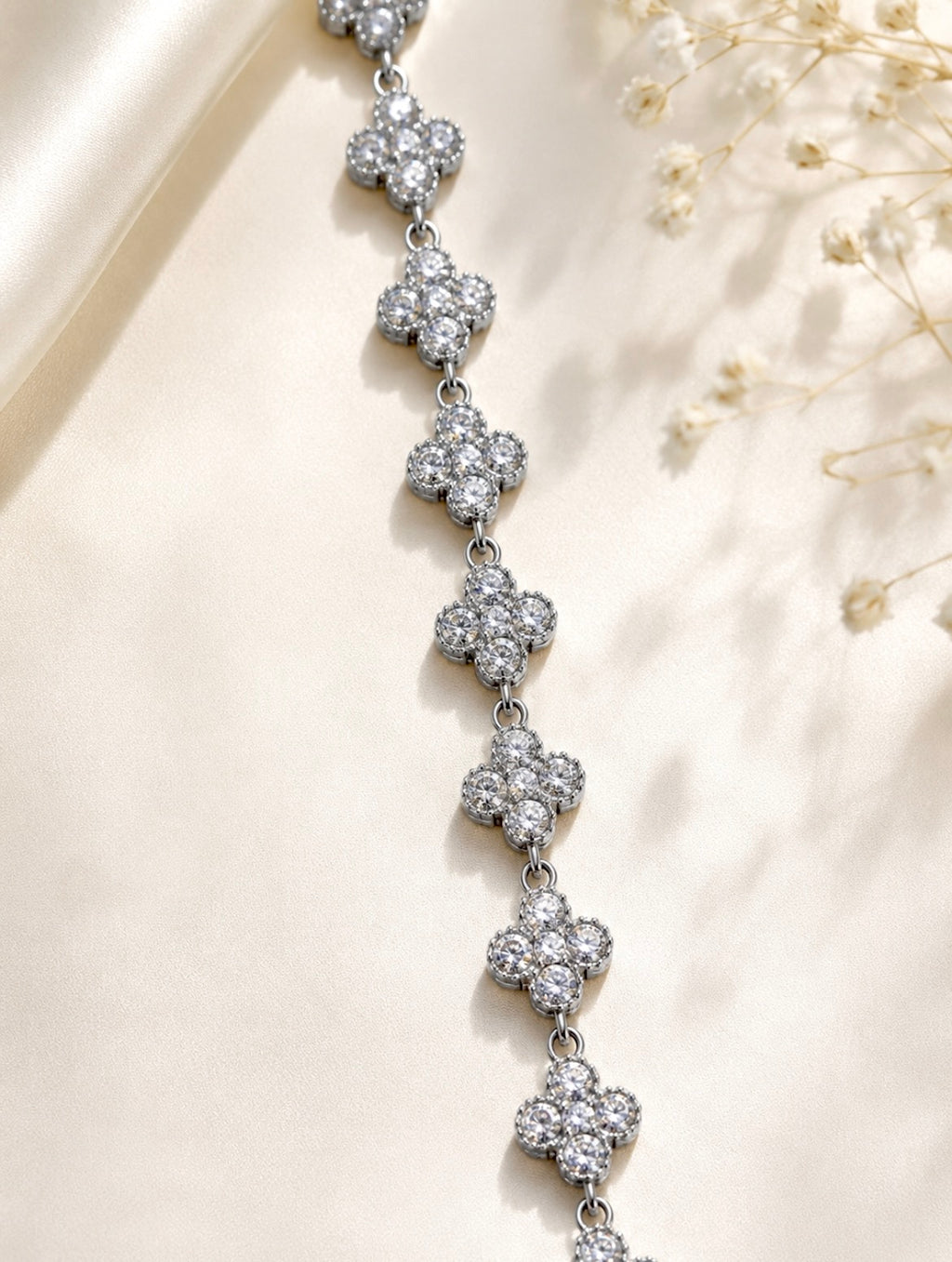 Silver Clover Bracelet