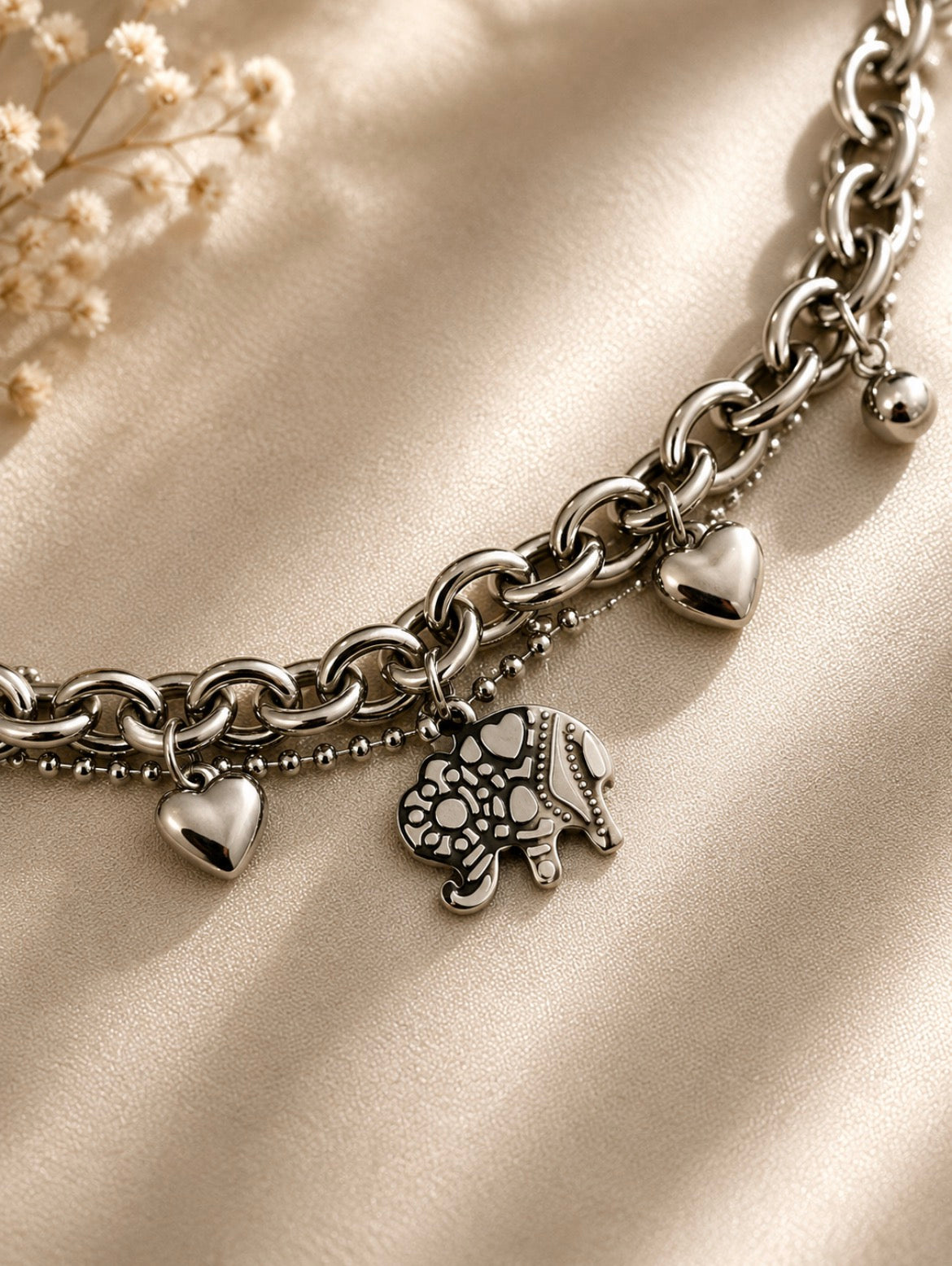 Elephant Charm Bracelet