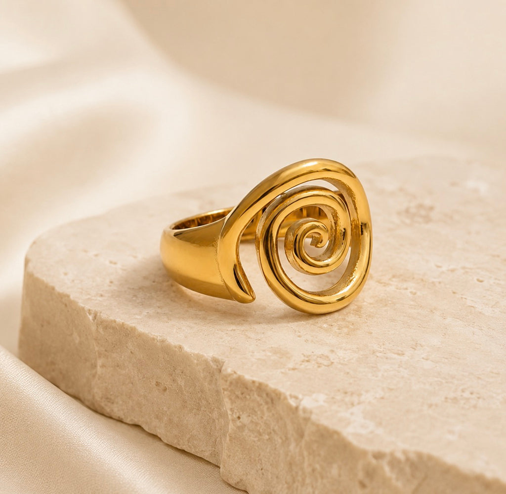 Spiral Ring – Stainless Steel