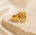 Spiral Ring – Stainless Steel