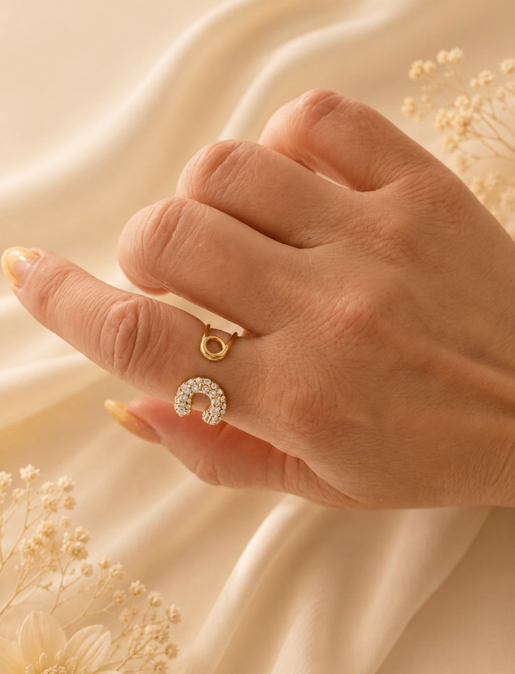 Crystal Clip Ring