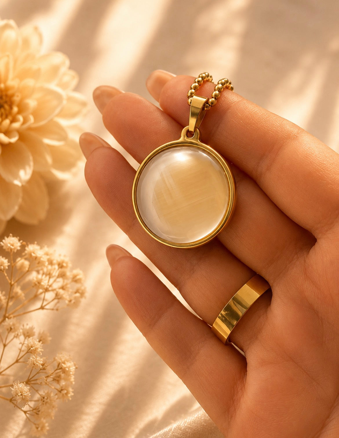 Moon Glow Pendant Necklace
