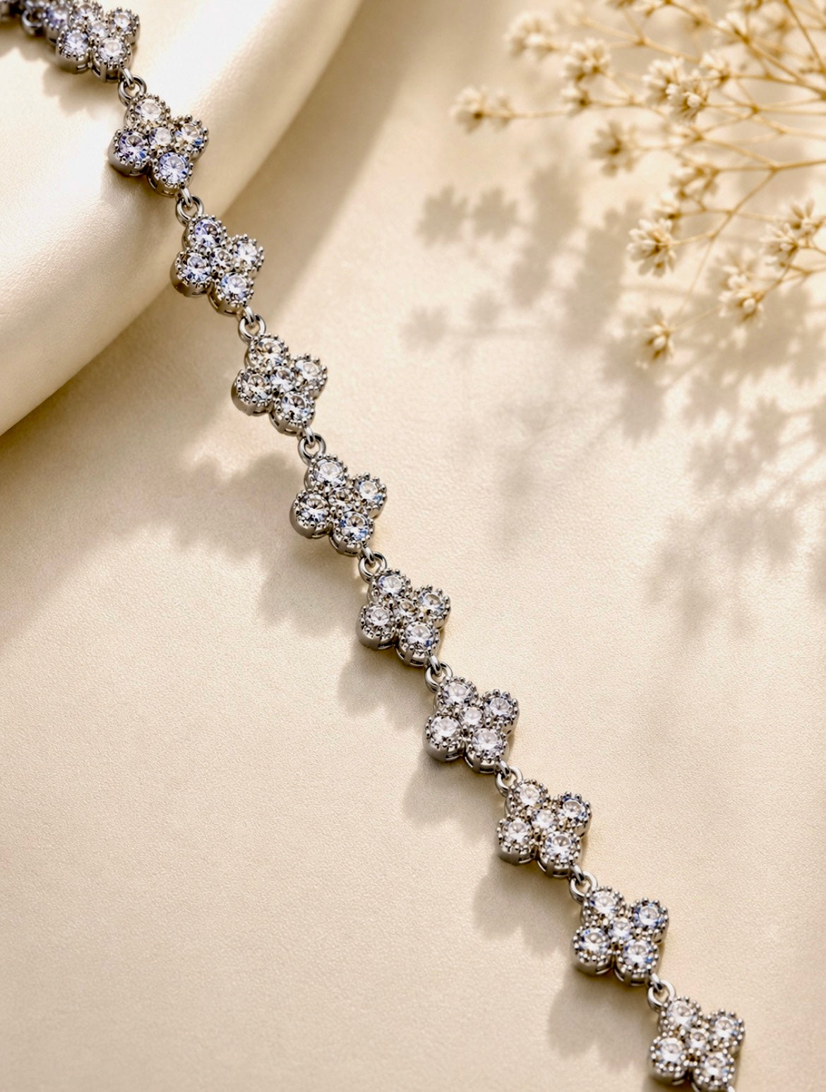 Silver Clover Bracelet