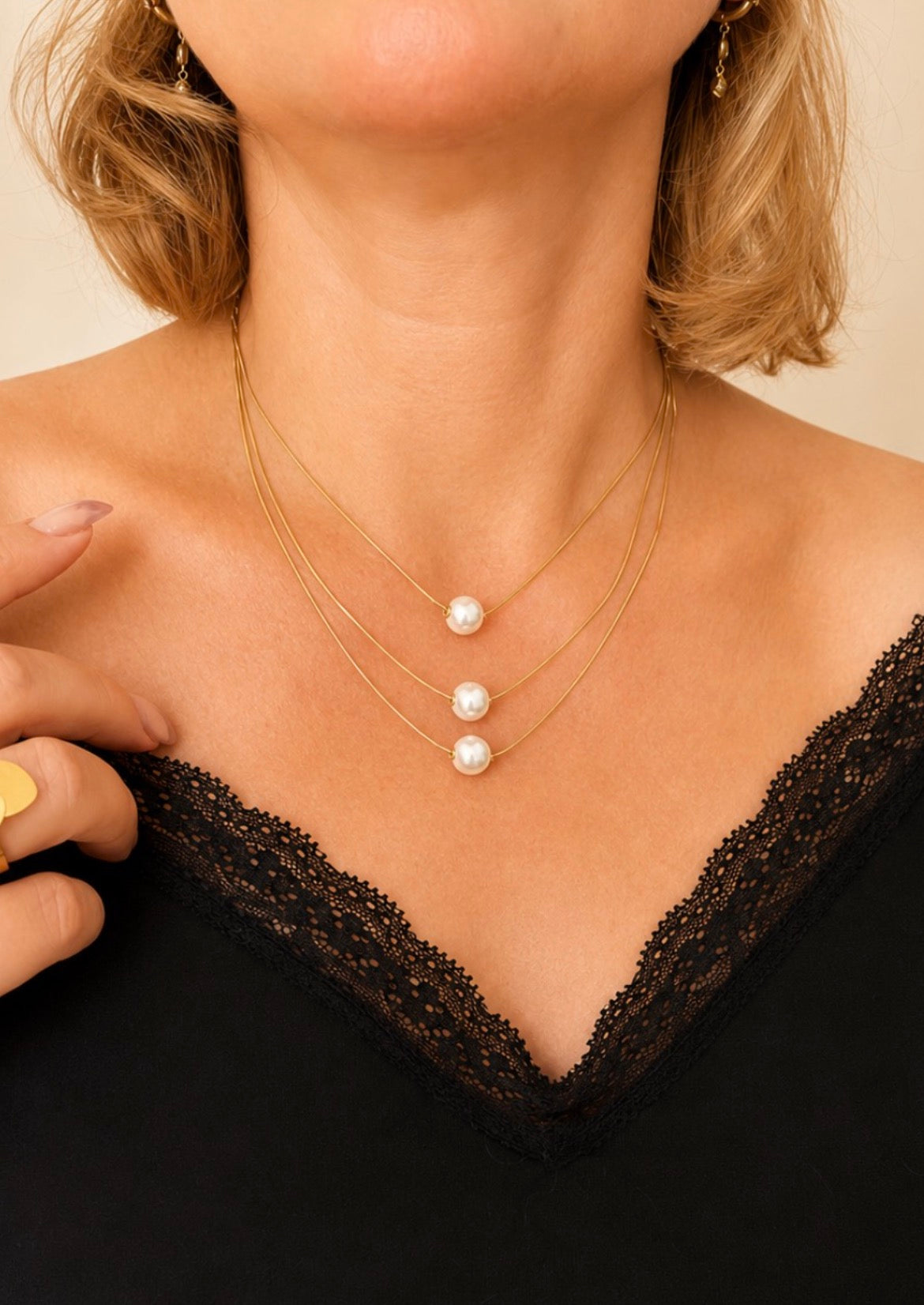 Pearl Layered Necklace