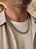 10mm Stainless Steel Cuban Link Chain Necklace