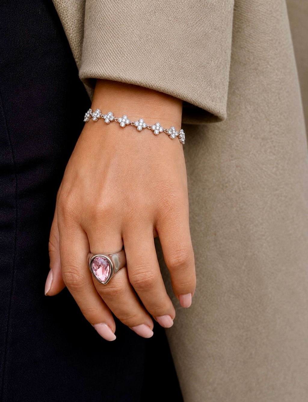 Silver Clover Bracelet