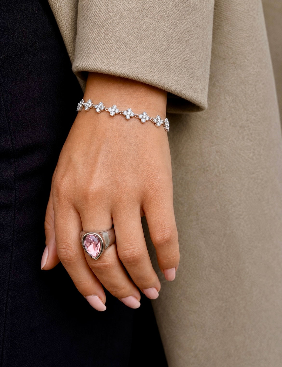 Silver Clover Bracelet