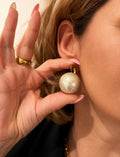 Golden Pearl Earrings