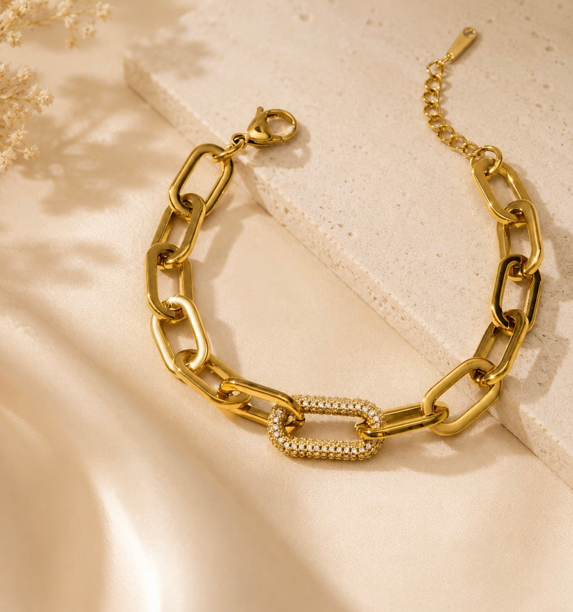 Grace Link Bracelet – Gold