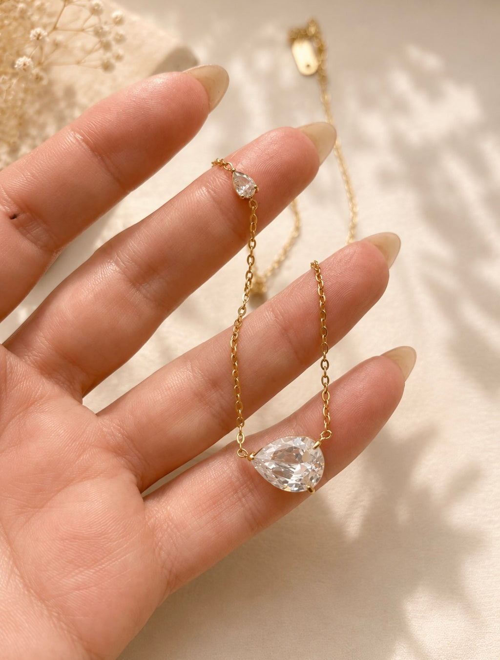 Crystal Drop Necklace