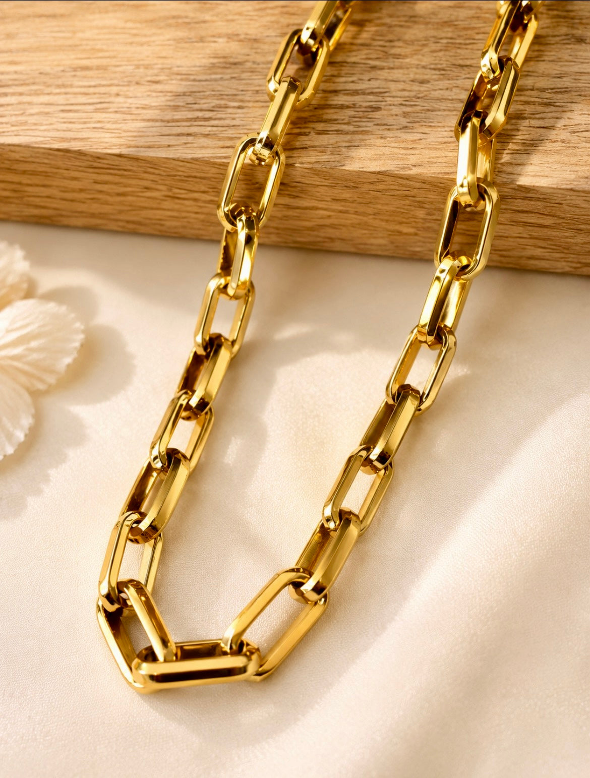 Gold Link Chain Necklace