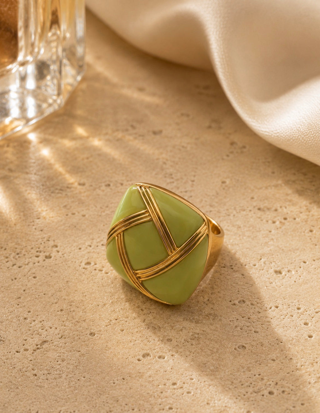 Pistachio Gold Ring