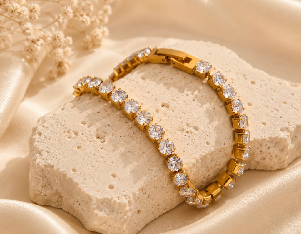 Gold Tennis Bracelet