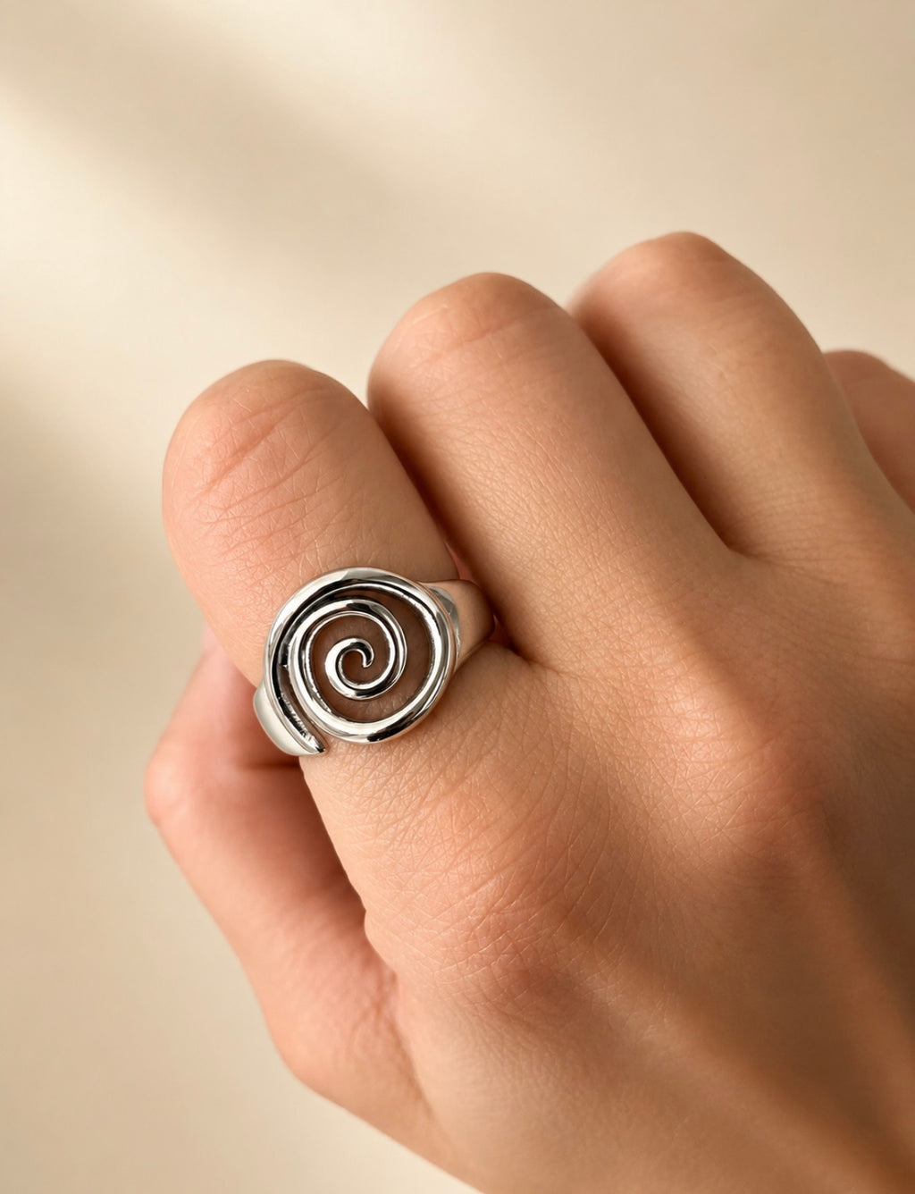 Spiral Ring – Stainless Steel