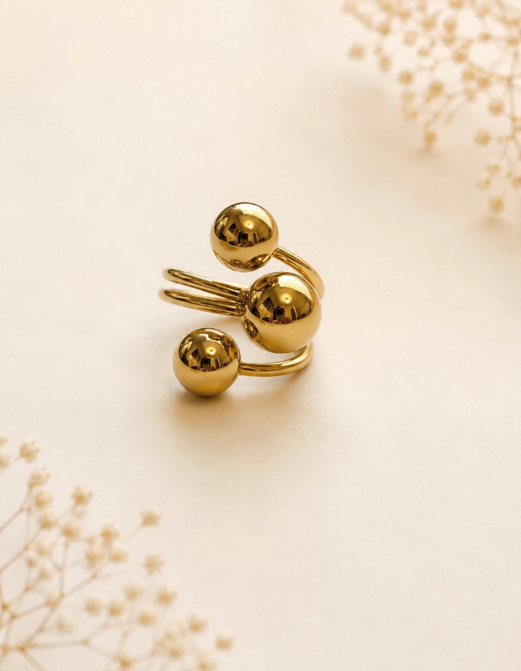 Golden Orbit Ring