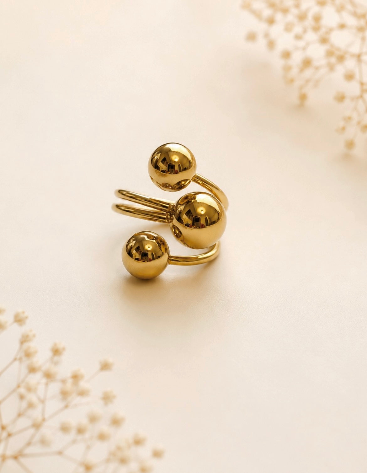 Golden Orbit Ring