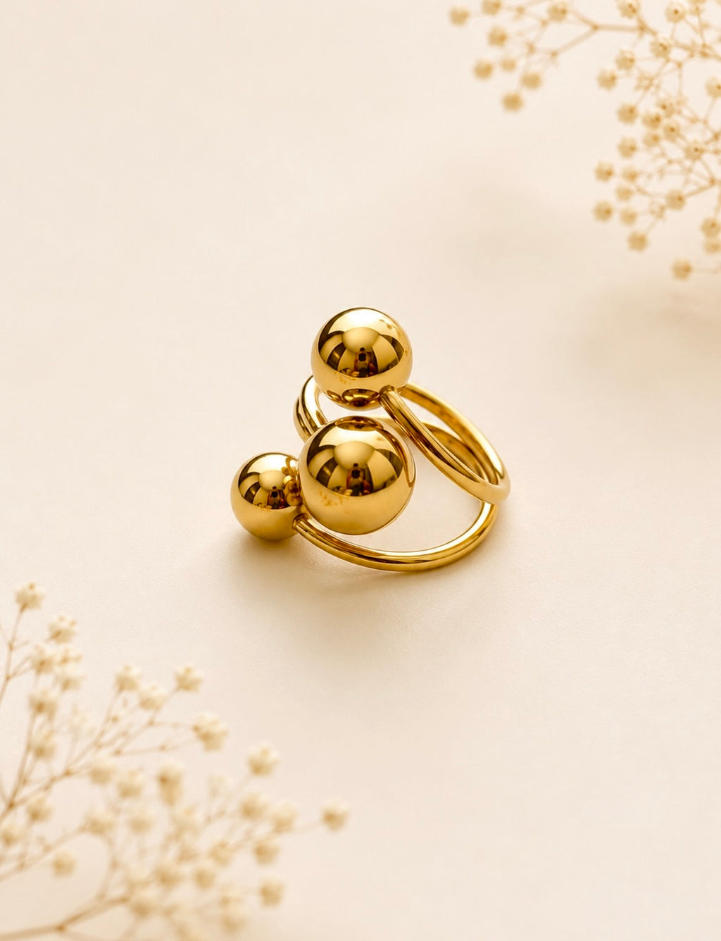 Golden Orbit Ring