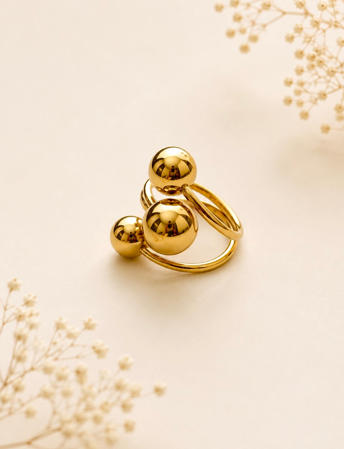 Golden Orbit Ring