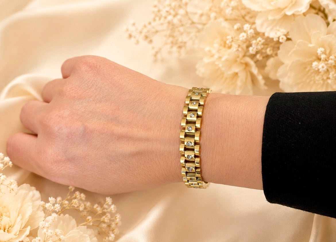 Luxury Crystal Link Bracelet