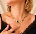 Gold Snake Choker Necklace