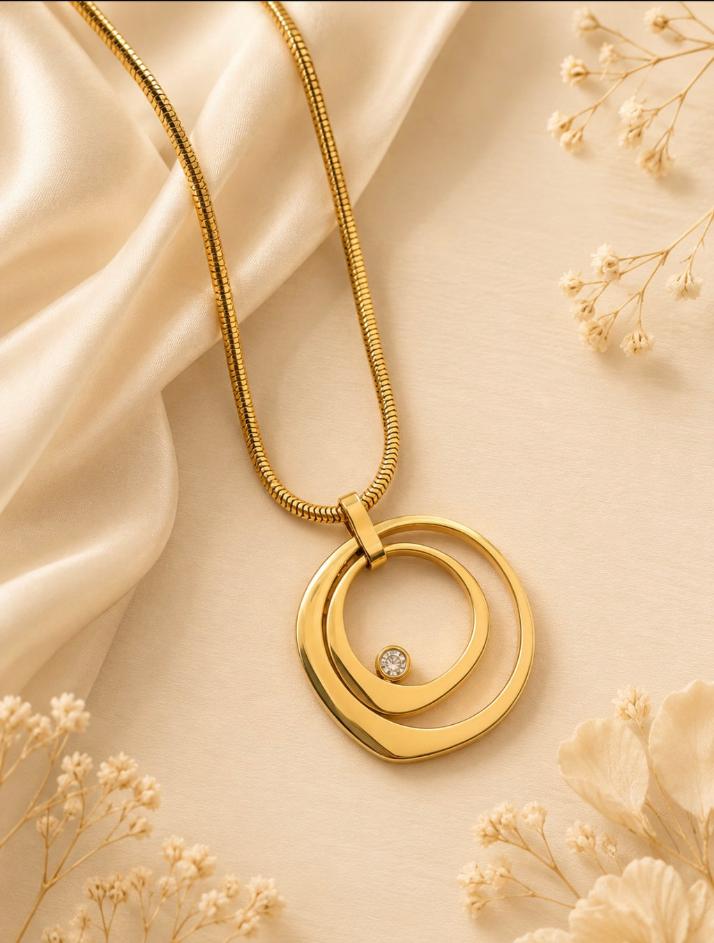 Golden Orbit Necklace