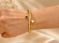 Dual heart Bangle