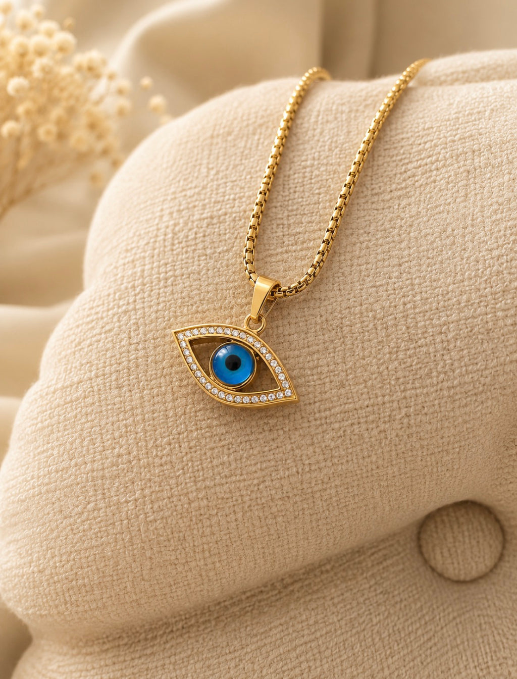 Evil Eye Gold Necklace
