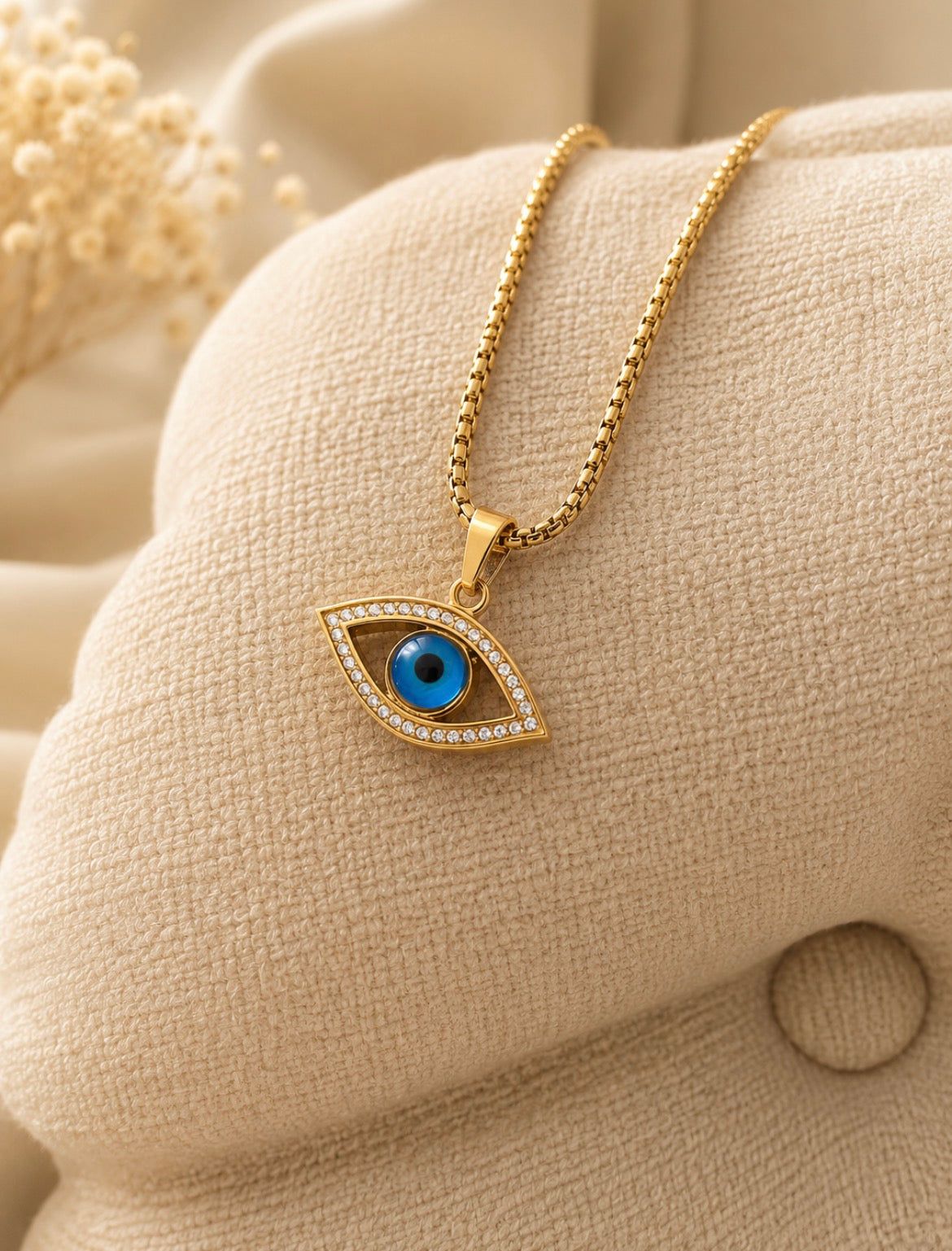 Evil Eye Gold Necklace