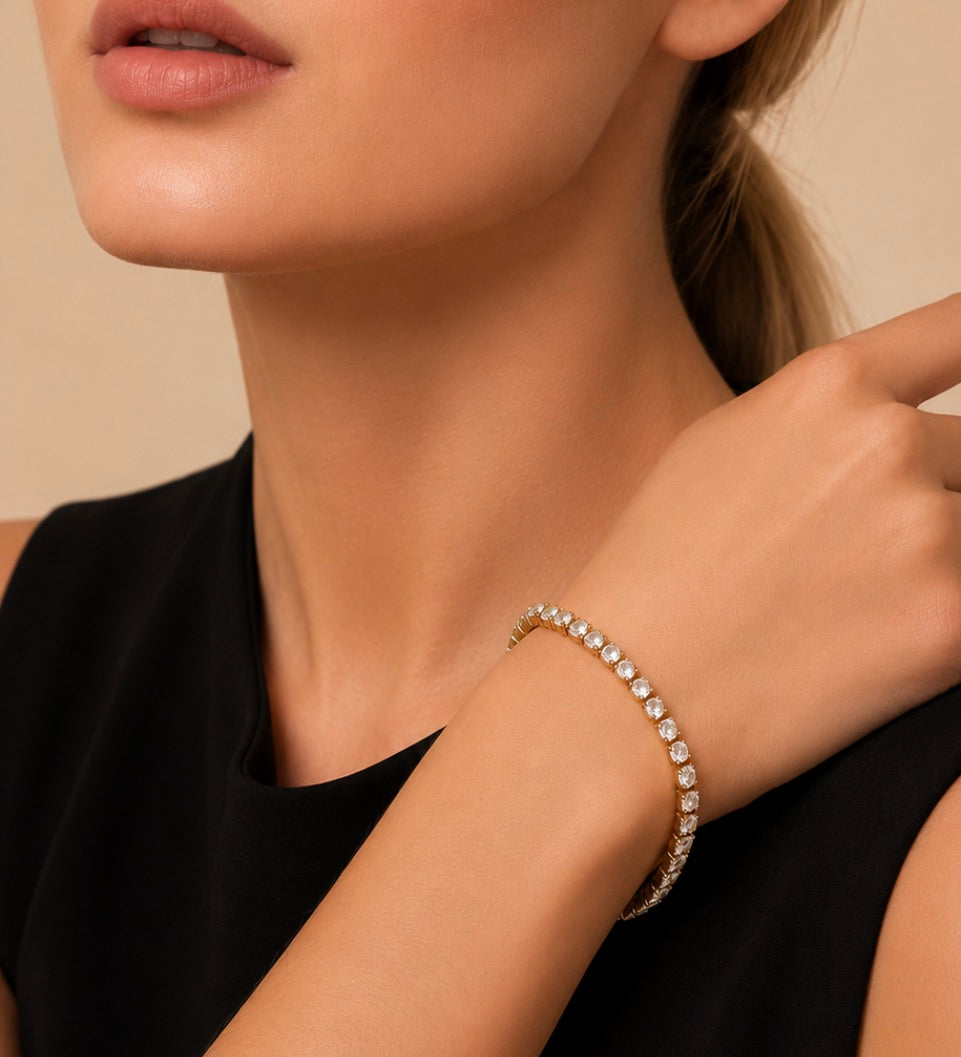 Gold Tennis Bracelet