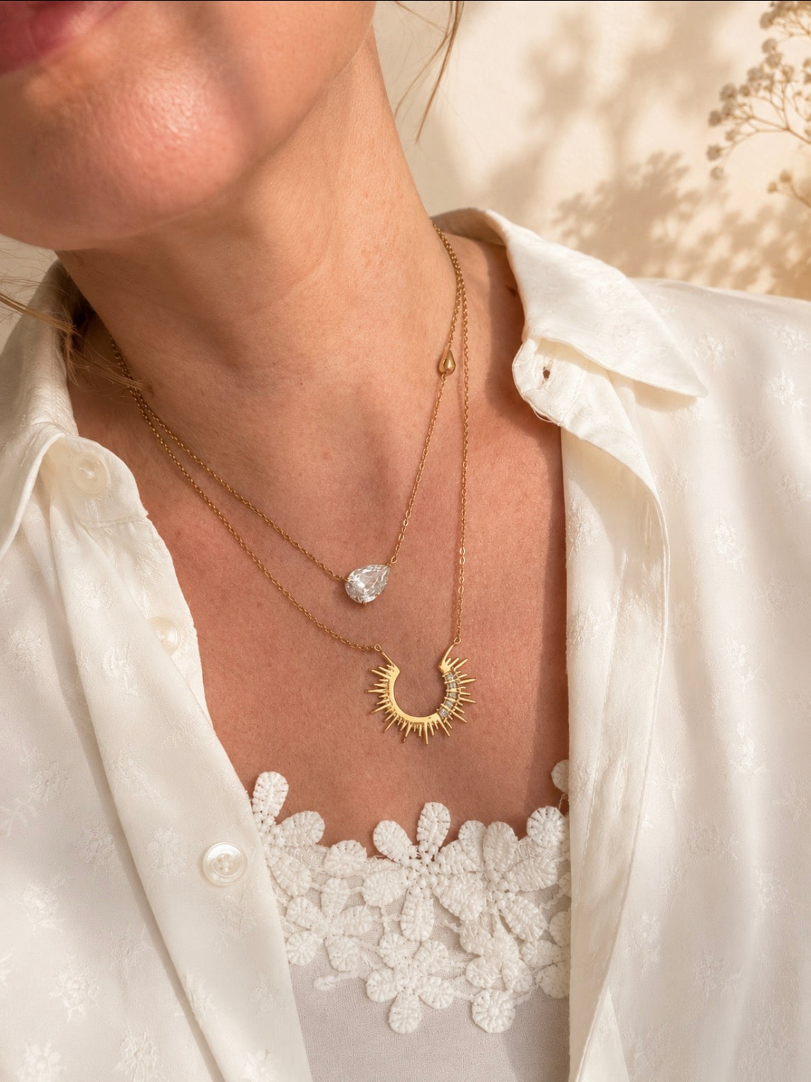 Crystal Drop Necklace