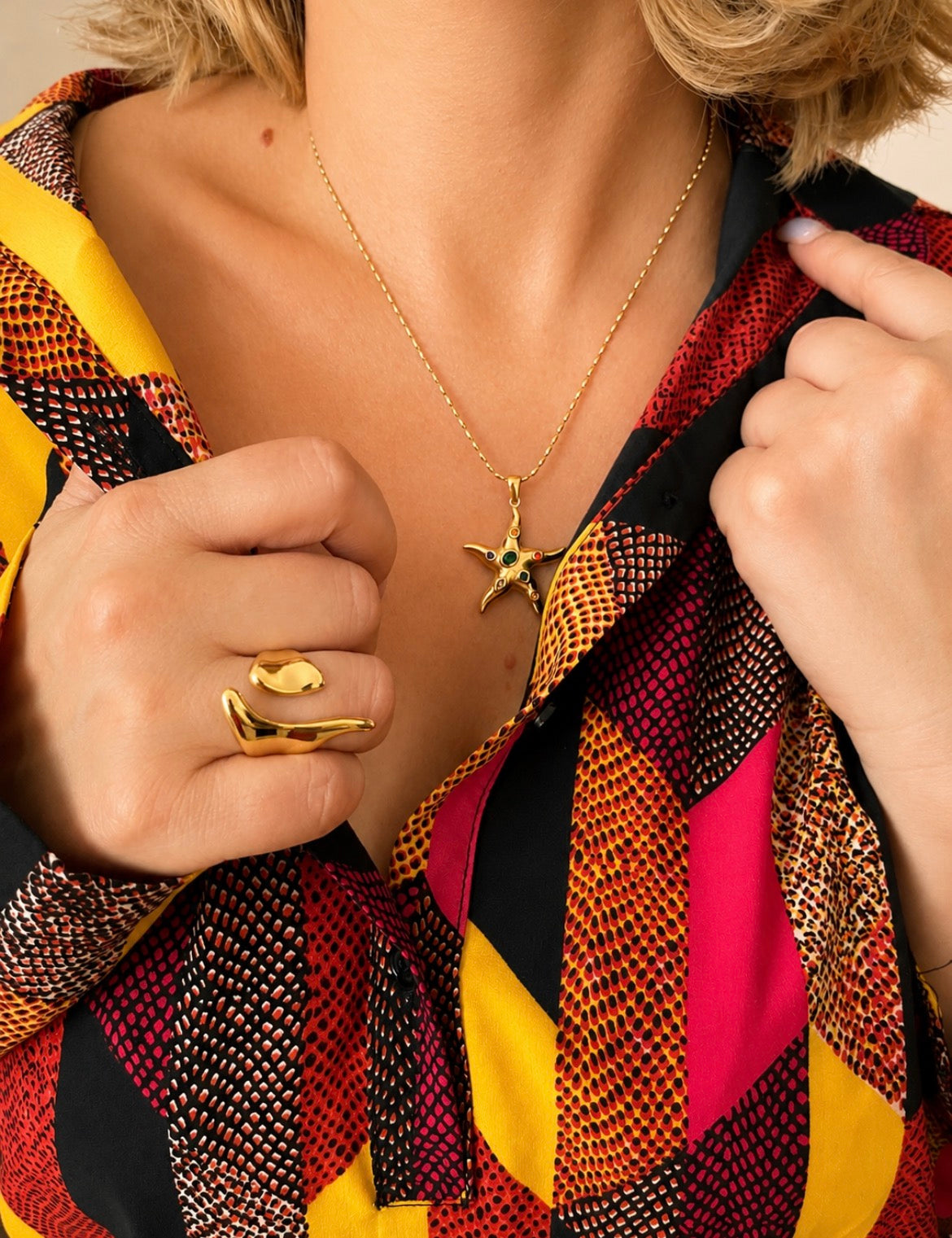 Fluid Grace Ring – Gold