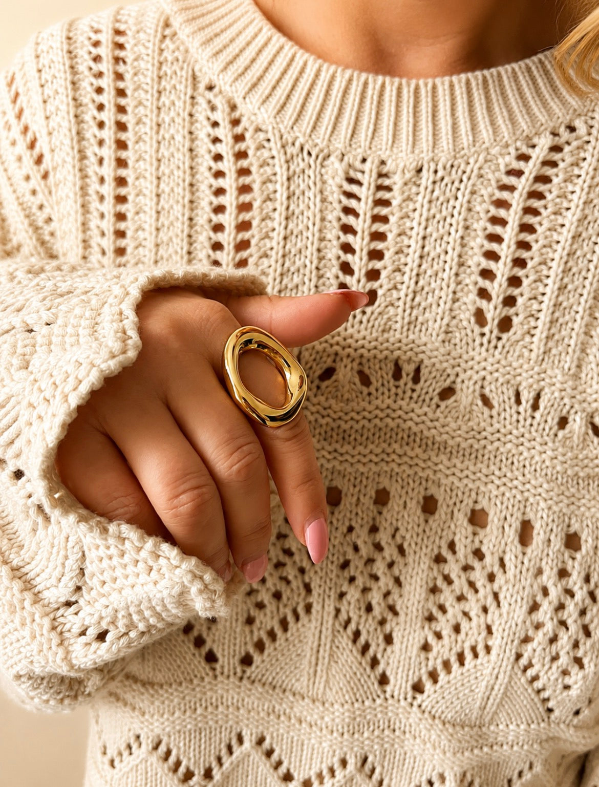 Chunky Halo Ring