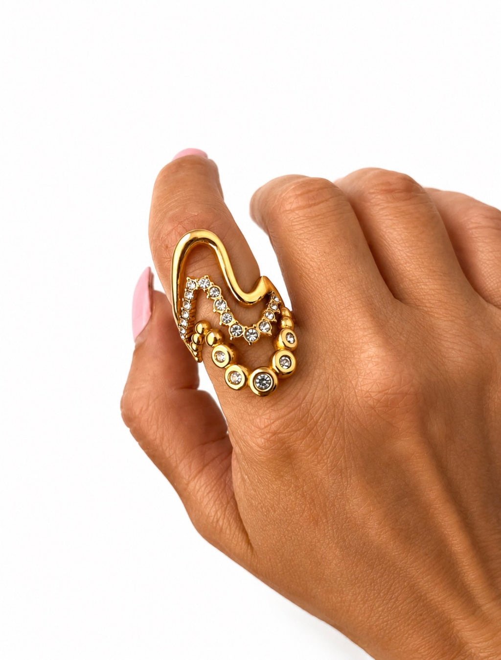 Aurora Gold Ring – Luxury Statement Ring